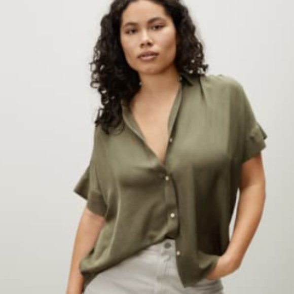 Everlane Silk Blouse nwt - Picture 1 of 8
